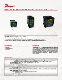 Thumbnail of document Data Sheet - Series 16G,8G,4G Temp./Process Loop Controllers
